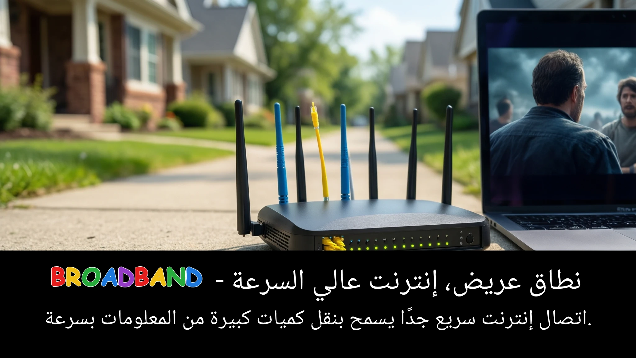 Arabic Illustration for broadband